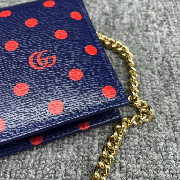 100% Authentic GUCCI Horsebit 1955 Chain Wallet Leather Shoulder Bag - Picture 7 of 13